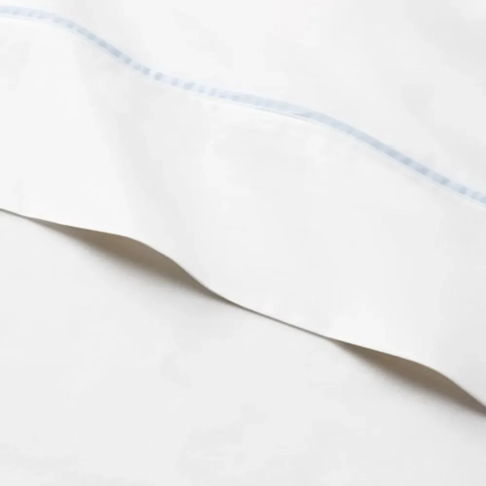 Ralph Lauren Organic Cotton Percale Palmer King Pillow Case in Pale Sky Blue